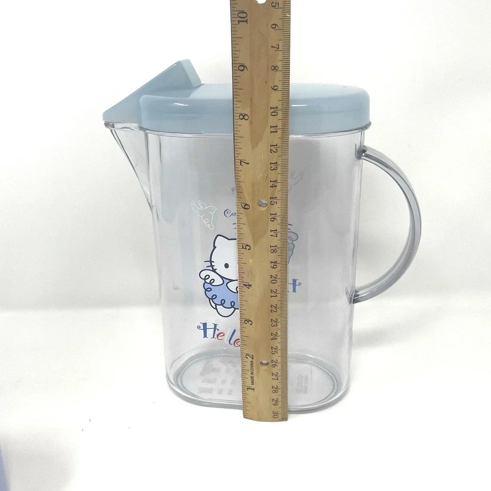 Vtg 2002 Sanrio Hello‎ Kitty Blue Angel Pitcher & Cup Set French Angel Rare Y2K